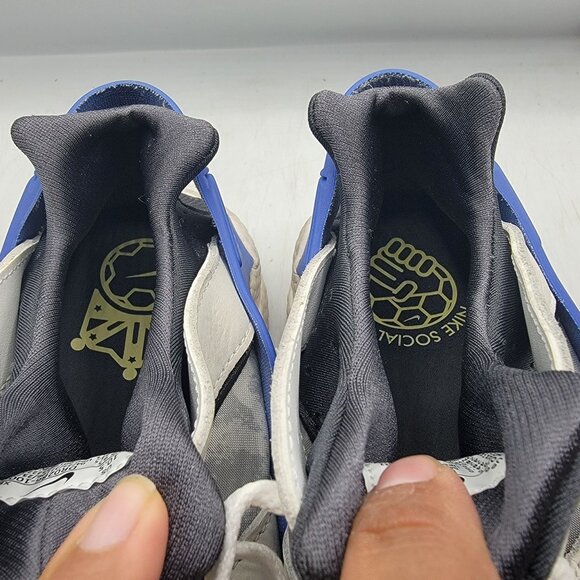 Nike Air Huarache Mens 10.5 Gray Blue Sneakers Social FC Athletic DR0286-100 - Picture 9 of 13